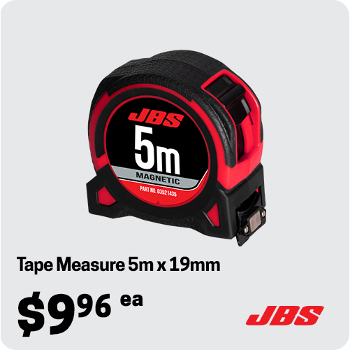 JBS Metric Tape Measure 5m x 19mm